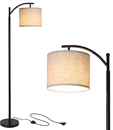 Tomshine Lampadaire sur Pied Moderne - Arc Classique Réglable Avec 9W LED Ampoule, E26/E27 Socket - Économique pour Salon, Chambre, Bureau