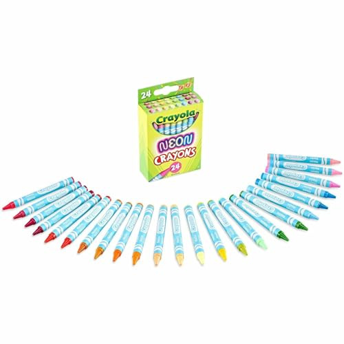 CRAYOLA Buntstifte CT. NEON, mehrfarbig, 24 Stück (1 Stück)