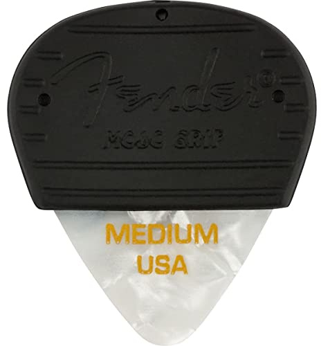 Fender Mojo Grip Picks, Celluloid, Größe M, 3er-Pack, White Moto