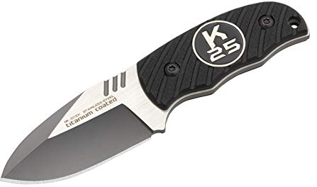 K25 Unisex – Erwachsene Dakar feststehendes Messer, Schwarz, 12,5 cm