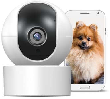 PGST Interne WLAN-Kamera, 1080P Überwachungskamera, Bewegungsüberwachung mit Sirene, WLAN-Kamera mit menschlicher Erkennung, bidirektionales Audio, funktioniert mit Smart Life App