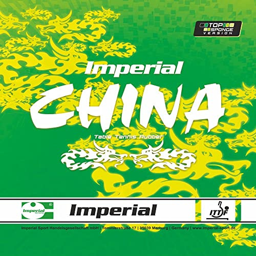Imperial China Top Sponge | Allround Tischtennisbelag | Noppen innen | Wettkampf & Training | ITTF Zulassung