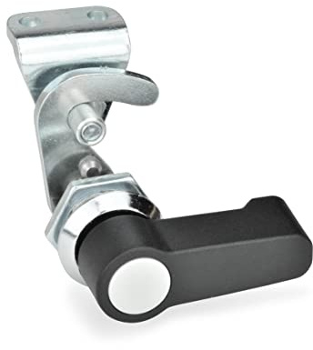 Ganter Normelemente | Hakenverriegelung Betätigung mit Bedienelement - GN 115.8-HG-18-H1-CR-2
