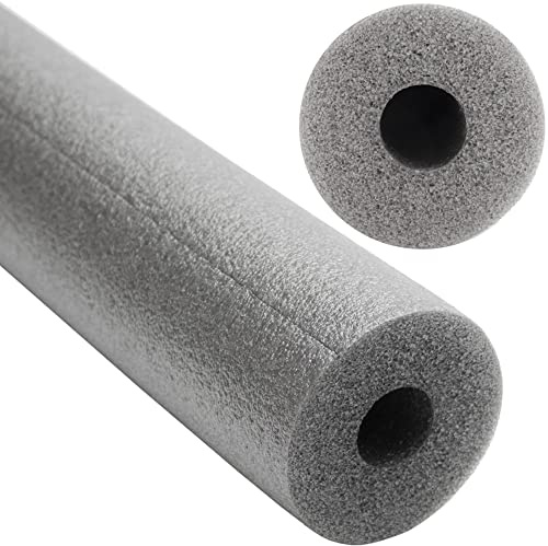 Rohrisolierung - METERWARE - (Stangenlänge 1 m) GRAU Basic Isolierschlauch Heizung Sanitär PE Isolierung Made in EU (22 x 20 mm (Rohr Ø x Isolierstärke)