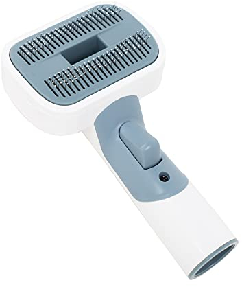 IZSOHHOME Hunde Katzenbürste mit 2 Wechselköpfen,Fellpflege-Bürste gegen Haare & Unterwolle,Staubsauger-kompatibel (32mm/35mm),Massagefunktion für lang,kurzhaarige Tiere