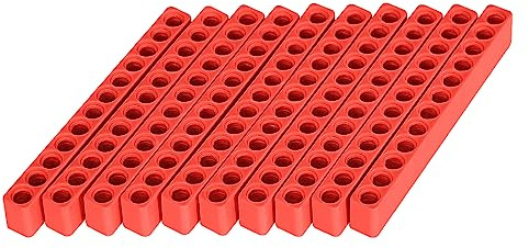 Toolcool 10 Pezzi Organizer per Bit Esagonali 12 Fori - Porta Cacciavite 1/4 di Pollice - Contenitore Flessibile in Plastica