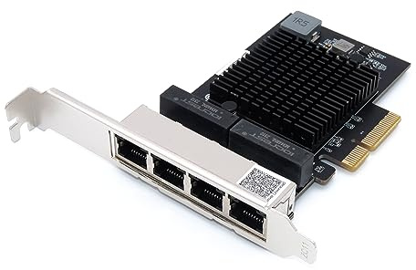 Computer District - Netzwerkkarte PCIe 4 Ports Ethernet 2,5 Gbit/s – LAN – PCI Express X4 (PCIe X4 – PCI-E X4) – Chipsatz REALTEK RTL 8125B – High and Low Profile