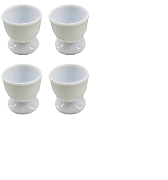 Zoegneer Huevera de plástico, taza de cáscara de huevo, huevo hervido, novedoso soporte para huevos para cocina (4 piezas)