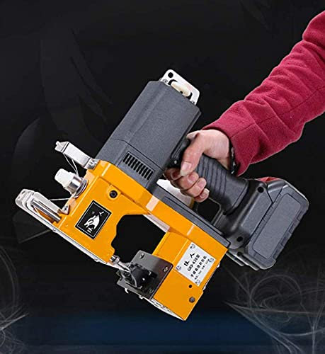 Handheld Bag Sewing Machine Portable Electric Woven Bag Sealing Machine Sealer Bag Closing Machine,2200mah Lithium Battery,Express Baler, Industrial Baler Sewing Machines/600m White Thre (6 (Sewi