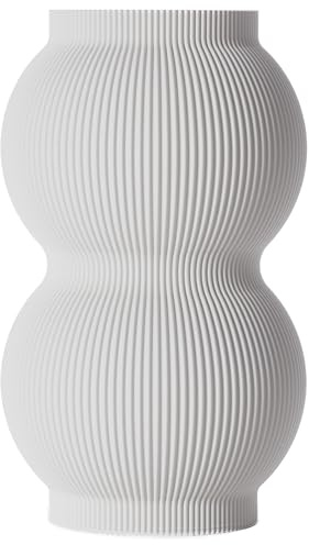 Dekovase Danna L 30 cm Bodenvase Weiß Deko Vase Pampasgras Trockenblumen