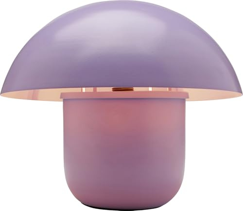 Kare Design Tischlampe Mushroom Lila, Metall, Pilzlampe, Moderne Tischleuchte, Schreibtischlampe, Büro, Wohnzimmer, Schlafzimmer, Office, keine Leuchtmittel inklusive, 27x29x29 (HxBxT)