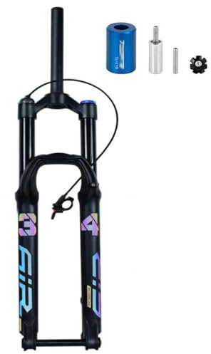 27,5/29 Zoll Mountainbike-Vorderradgabel, Hub 140 mm Scheibenbremse Air Bike-Federgabel 15 mm Steckachse Rückpralleinstellung für XC/AM/FR
