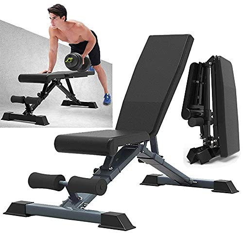 Verstellbare Hantelbank, Bank Heimfitnessgeräte Bänke Hantel Sit-Up-Brett Multifunktionaler Fitnessstuhl Fitnessstudio Fitnessgeräte Für M
