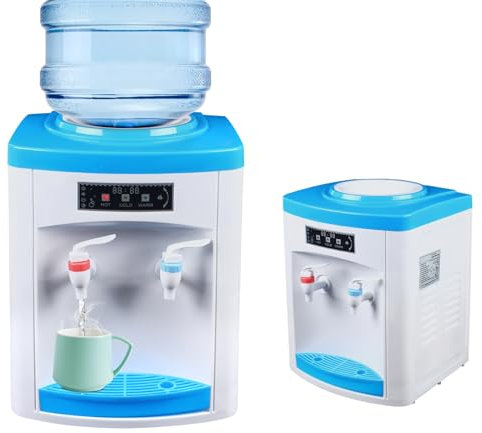 Distributore di acqua calda, 550 W, 220 V, con attacco dell'acqua, erogatore di acqua potabile 5 l/h con acqua calda e fredda, refrigeratore e distributore d'acqua per acqua potabile