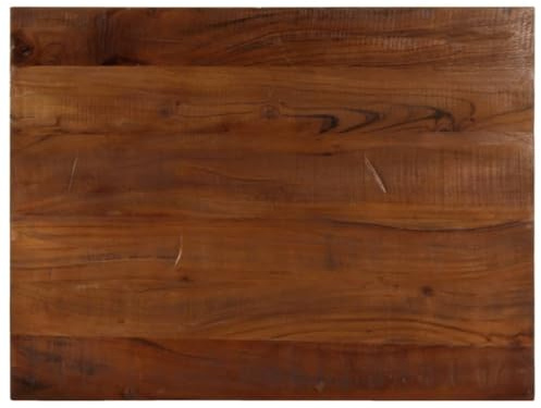 vidaXL Tischplatte, Holztischplatte Rechteckig Rustikal, Ersatztischplatte für Couchtisch Beistelltisch Esstisch, Holzplatte, Massivholz Mango