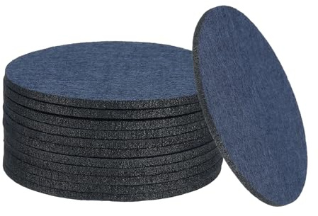sourcing map Sottobicchieri in feltro per bevande, 7,6 cm, per proteggere mobili e tavolo dai segni d'acqua, uso domestico o bar, blu navy