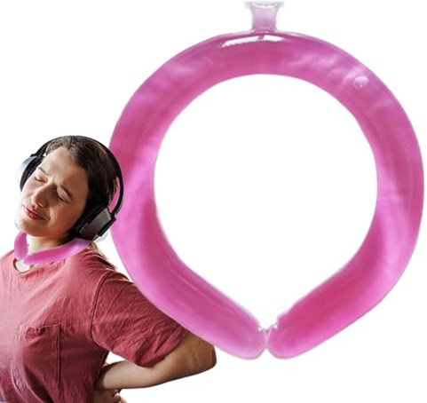 Chill Relief Wrap - Ergonomic Coolant Tube, Hands-Free Ice Collar, Ultra-Light Cooling Scarf | Reusable Wraparounds Band, Flexible Gel Strap, Heat Reducing Comfort Gear, Compact Freeze