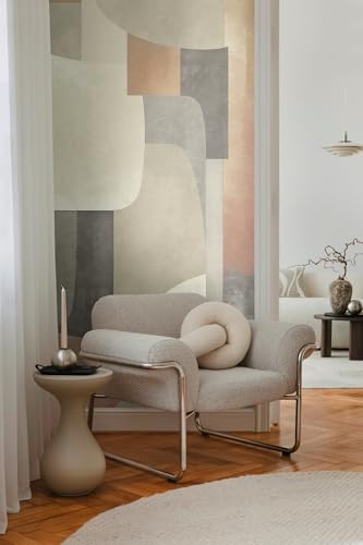 Livingwalls COSMOPLITAN 791454 - Carta da parati con motivo astratto in tessuto non tessuto, 8,80 m x 0,53 m, colore: grigio, arancione