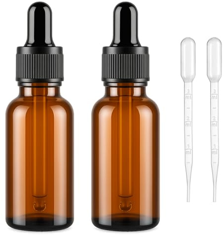 2stück Pipettenflasche 50ml,Flasche mit Pipette Dropper Bottle Dunkle Braun Glasflasche Tropfflasche mit 2 Drop,Tinktur Fläschchen Braunglasflasche für Laborwaren Wasser Essential öl Pipetten Flaschen