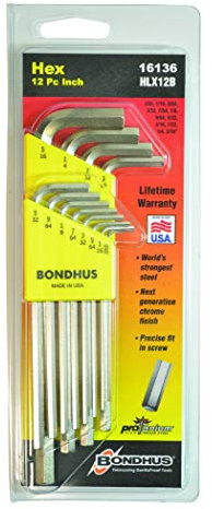 Bondhus 16136 Serie llaves Allen larga Componentes