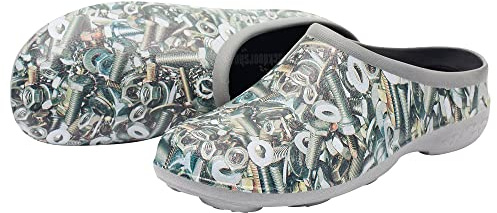 backdoorshoes Men’s Easy Slip-On Garden Clogs/Mules with Chunky Tread for Extra Grip | Waterproof, Durable & Lightweight | Machine Washable with Removable Insoles UK 11 / EU 45