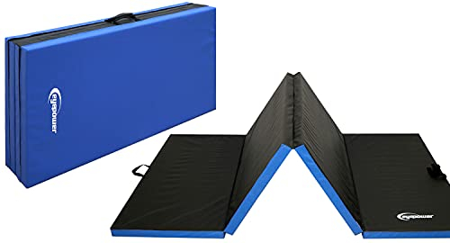 EYEPOWER 220x110 Klappbare Turnmatte für Zuhause - Gymnastikmatte Dicke 5cm - Weichbodenmatte Akrobatik Matte Yoga Matratze Turnmatte Dick Yoga Matte Turnen Gym Matten Fallschutzmatten Kinder Outdoor