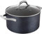 Tower Trustone Induction Casserole Dish with Lid, Non Stick Ceramic Coating, Easy to Clean, Dishwasher Safe, Violet Black, 24 cm