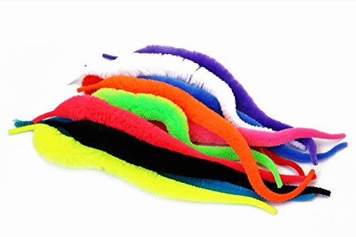Tigofly - 11 pièces de manchons Dragon Tails Snake Wiggle Steelhead - Matériel de nouage de mouches | 11 couleurs, queue de nouage de mouches, ciblage d'eau salée, hameçon, matériaux chenille