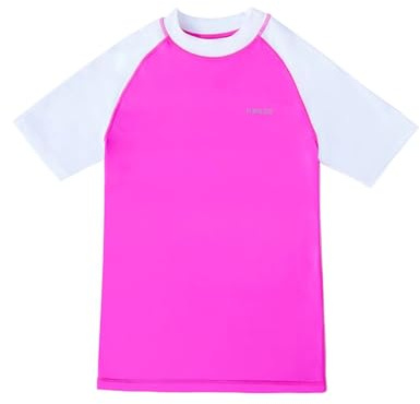 Camiseta de surf de manga corta con protección UV UPF50+ para mujer