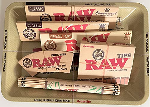 RAW Mini Tray Gift Set - Papers - Tips - Rolling Mat