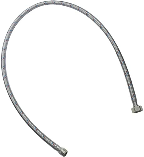 AERZETIX - C51092 - Schlauchleitungen 1000mm 1/2'' weiblich - 3/8'' männlich - flexibler anschlussschlauch - flexibler verbindungsschlauch sanitär für wasserhähne badezimmer küche heizung