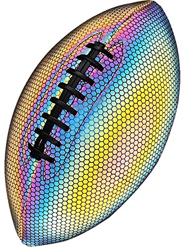 Haowul Größe 9 American Football Standard Game Training Fußball Pu Maschine Nähen Reflektierende Erwachsenen Fußball Custom Bunt