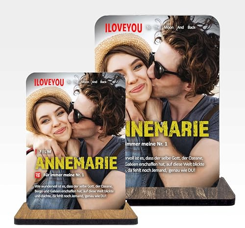 codiarts. Acryl Glas Bild, personalisiertes Foto Geschenk, Format A4/A5 mit eigenem Bild und Text im Netflix Design, das Fotogeschenke für Sie & Ihn, Frauen & Männer (Netflix)