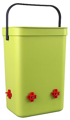 Chicken Waterer 4 Drickspipor med Stor Kapacitet Automatisk Chick Drinker Vattnare för Foderutrustning för fjäderfä 12L