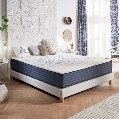 Matelas 180x200x32 Noyau en Mousse Premium + soutien Blue Latex I Fermeté Optimale I Tissu Respirant I 2 faces été-hiver I Certifié OEKO-TEX écologique I Essai 30 nuits I Dream Komfort 32 cm (+/- 2cm)