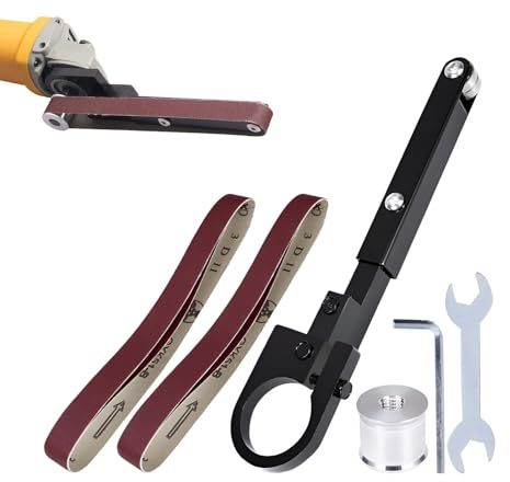 Adaptador de lijadora de banda, amoladora angular portátil, modificada, amoladora angular, amoladora de banda, accesorio para amoladora angular de tipo 100/115/125
