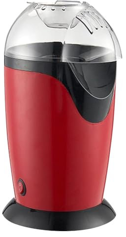 Macchina per popcorn ad aria calda, senza grassi, 1200 W, snack veloce, dispositivo compatto per la casa, funzionamento con un solo pulsante, facile da pulire