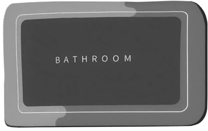 Tapete Absorbente de Agua, tapete de Ducha Absorbente, Lavable, de Secado rápido, Impermeable, Antideslizante, Tierra de, Ancianos, para Fregadero de Cocina, SPA
