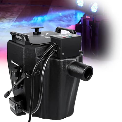 YANGYMM MáQuina de Humo de Hielo Seco, MáQuina de Humo Profesional para Escenarios DJ, 3500 W/6000 W, MáQuina de Humo Baja Altura con Hielo Seco para Escenarios Interiores y Exteriores 6000W
