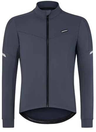 BERGRISAR Fleece Radtrikot Fahrradtrikot Herren Langarm, Herbst Winter Thermo Elastisch Rennrad Trikots