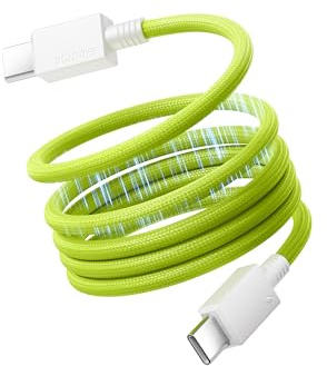 sharge 240W Cavo USB-C magnetico, Ricarica Rapida PD 3.2 per MacBook (1.0m) | Cavo USB-C Intrecciato con Design Magnetico, Trasferimento Dati 480Mbps per MacBook Air/Pro, iPhone 17/16/15 e iPad