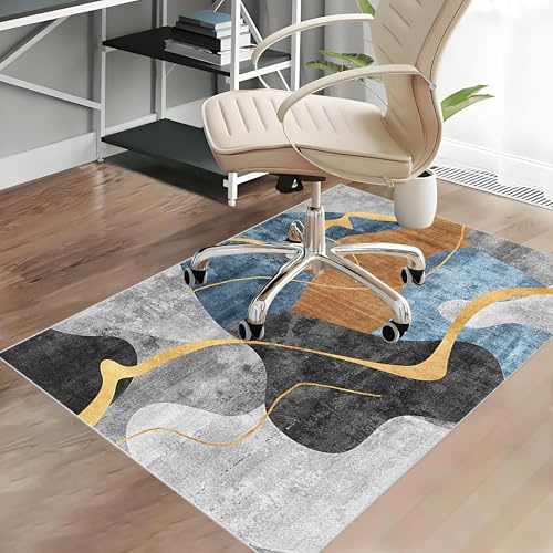 Alfombra Antideslizante Silla Oficina Gaming Alfombra Silla Escritorio Lavable 80 x 120 cm Alfombrilla Protectora Suelo para Silla de Oficina Alfombrilla Protección para Suelos Duros Laminado Parqué