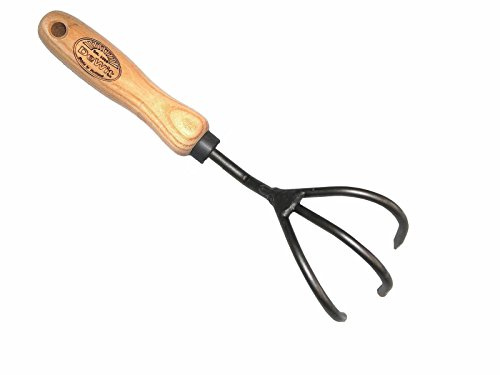 DeWit Tierra Garden 3-Tine Cultivator with Short Handle, Works as Garden Hoe and Tiller (31-0904)