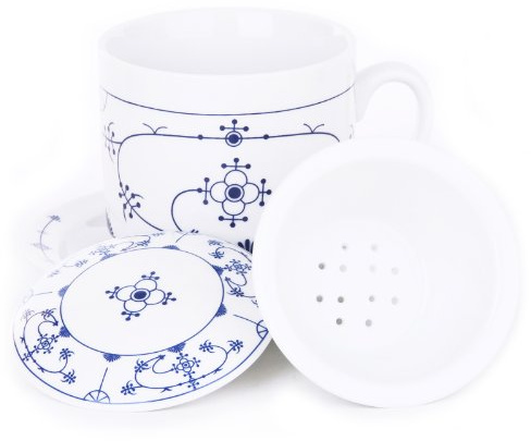 Ocean Line Wilhahn (Früher Kräuterteetasse Porzellan Indisch Blau Strohblume Neutral