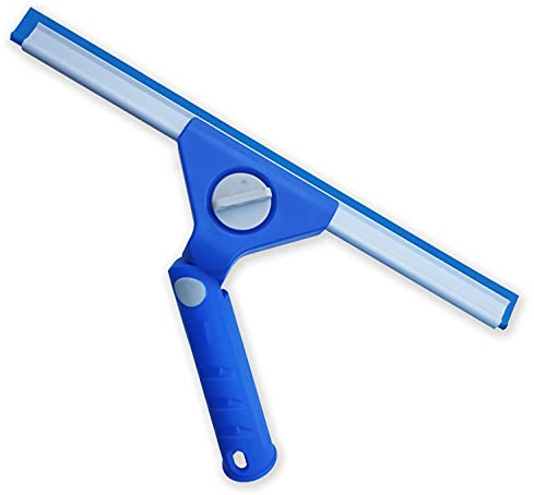 Complete 14 (35cm) Hi-Rise Swivel Window Cleaning Squeegee Wiper With Soft Rubber