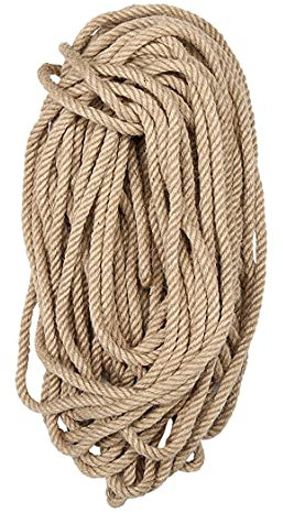 yjyxzy Corda di Canapa Corda di Canapa Robusta, Diametro 14 mm, spago di Iuta per tiragraffi, Corda di Canapa Intrecciata, Multiuso, spago di sisal, Corda da Giardinaggio, impacchettato, Campeggio