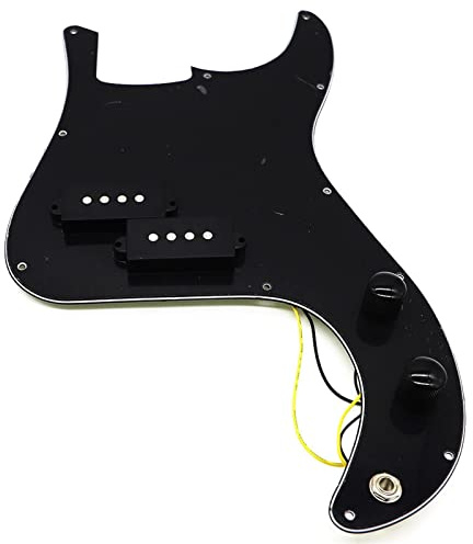 Black P Bass Vorgeführter Pickguard Für Präzisionsbassgitarre 3-Ply Pickguard Pickups