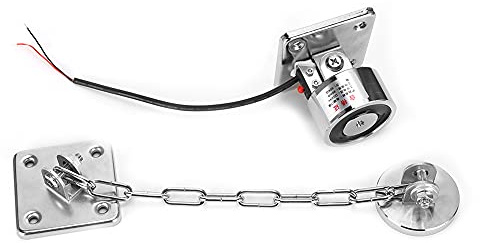 Ventouse de Porte, Support de Porte Coupe-feu Magnétique Aspiration 50 Kg Force de Maintien Ventouse de Porte électromagnétique Support de Porte Support de Porte Aimant Support de Porte(24V)