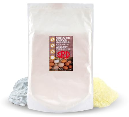 Yema de huevo en polvo Campera | Huevo en Polvo (2kg) | Yemas de Huevos Camperos | Huevos Pasteurizados | Sin Aditivos | Productos Sin Lactosa | Presentación en Bolsa al Vacío