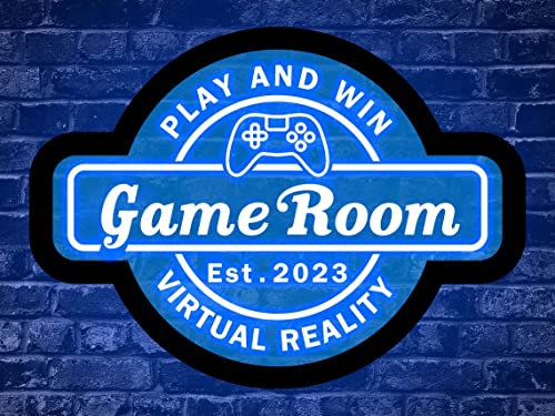 souleather Benutzerdefiniertes Gamer-Neonschild, personalisierte Spielzimmer-Acryl-Wandkunst, Spielzimmer-beleuchtetes Schild, Gaming-LED-Neonschild, Spielzimmer-Neonschild
